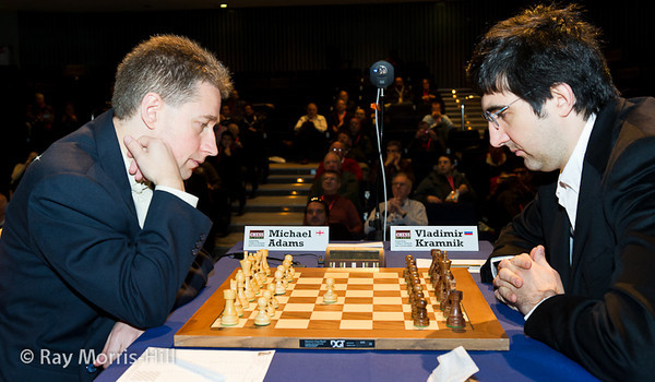 9ª ronda London chess classic 2012 Adams vs Kramnik