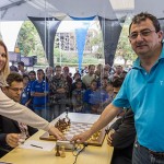 Susan Polgar da comienzo ronda 2 chess masters bilbao sao paulo 2012