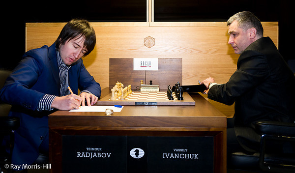 2ª ronda candidatos 2013 Radjabov vs Ivanchuk