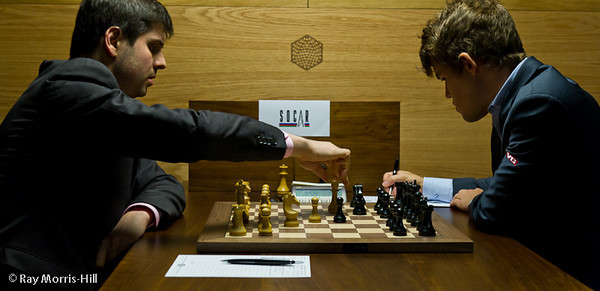 Svidler vs Carlsen Torneo de ajedrez Candidatos 2013 Partidas de la sexta ronda del Candidatos 2013
