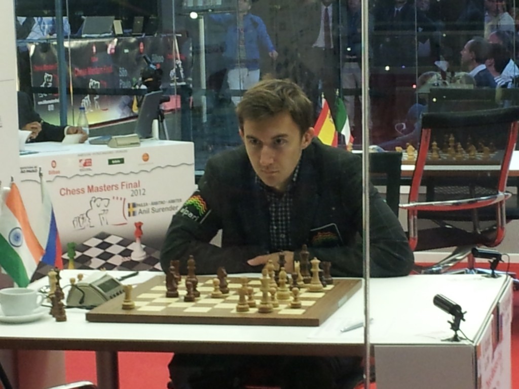 Kariakin pensando en bilbao chess masters 2012