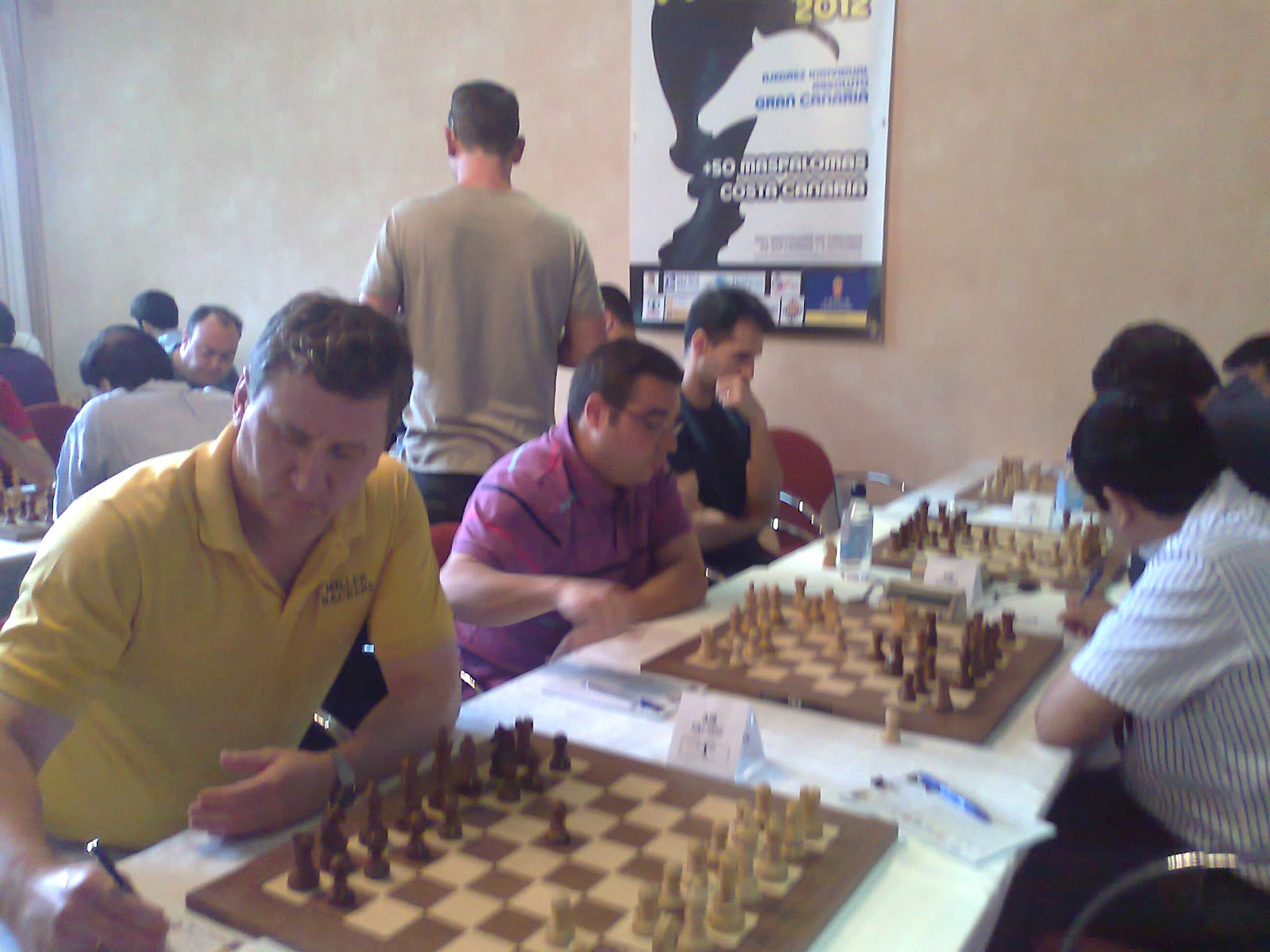 tres primeros del Campeonato de España de ajedrez 2012 Maspalomas